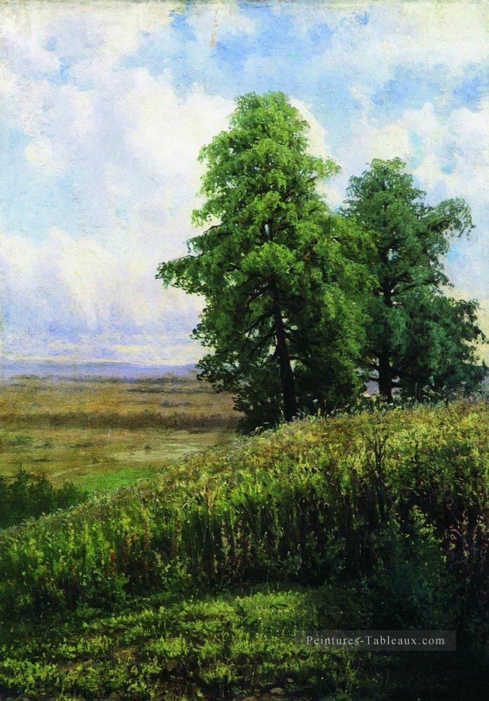 paysage classique de pente Ivan Ivanovitch Peintures à l'huile